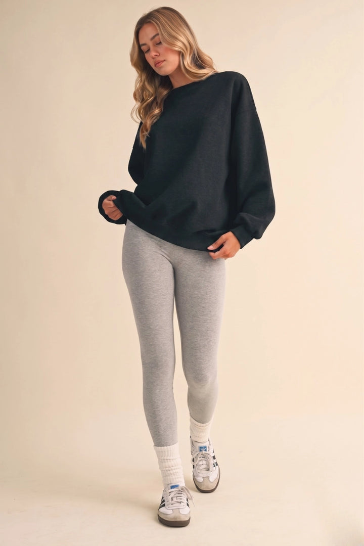 OVERSIZED CREWNECK - BLACK