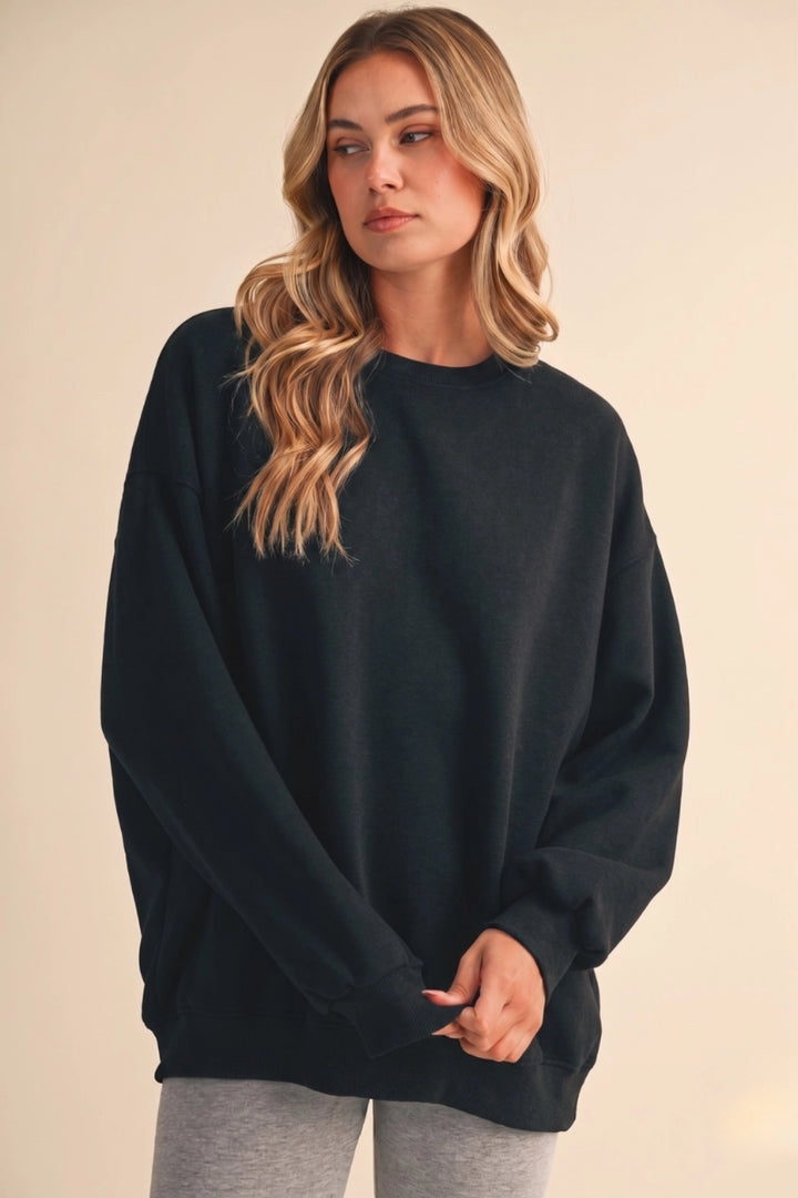OVERSIZED CREWNECK - BLACK