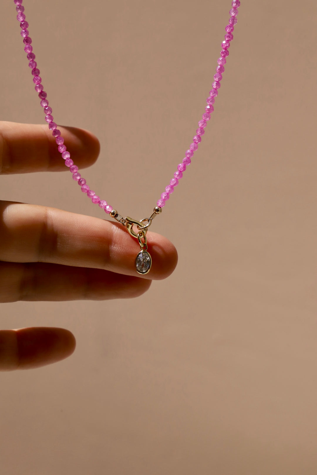 PINK QUARTZ CHARM KEEPER