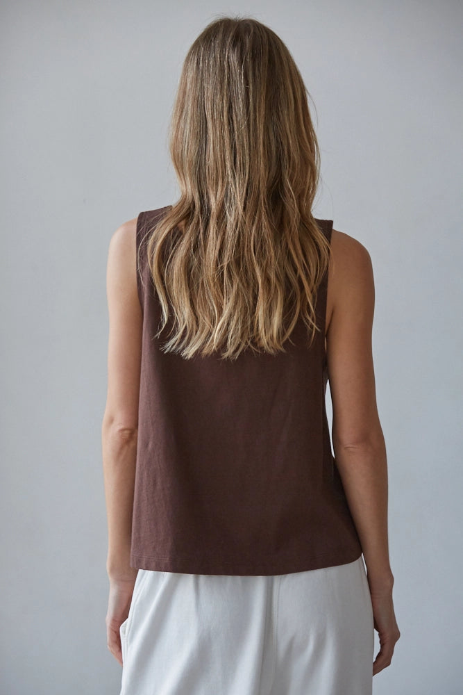 EVERYDAY SCOOP TANK - BROWN