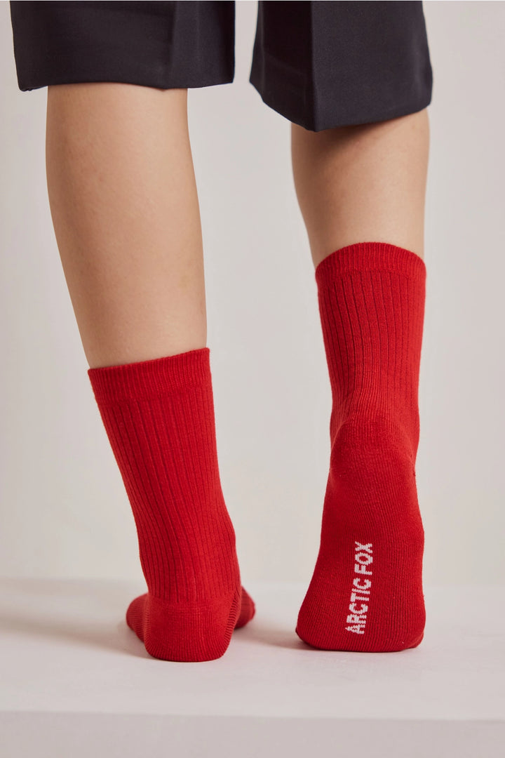 BAMBOO EVERYDAY SOCK - RED
