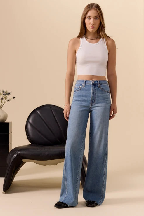 FAR OUT HIGH RISE JEAN - MAKE BELEIVE