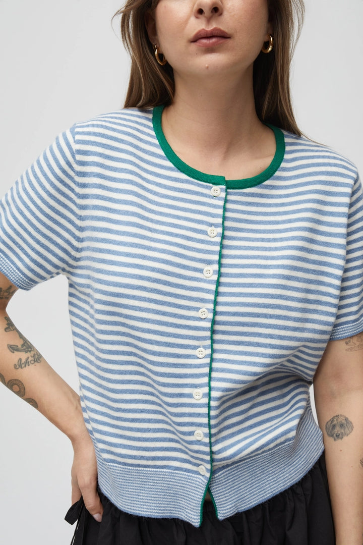 FAYE CARDIGAN - BLUE