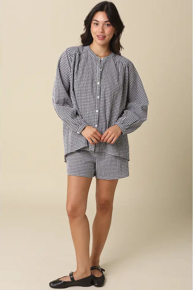 FIN GINGHAM BUTTON DOWN