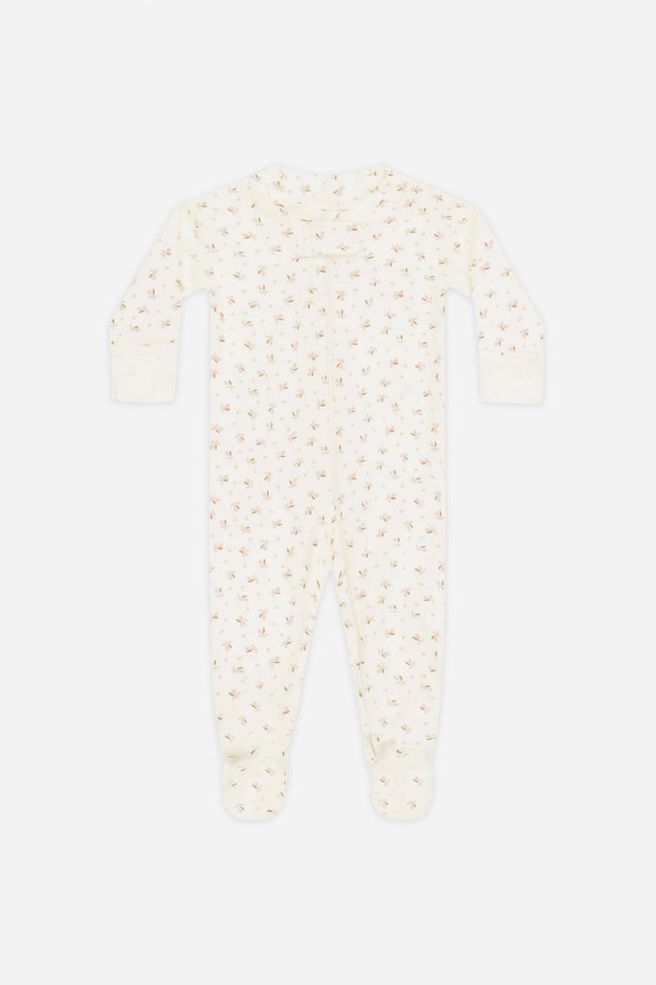 LONGSLEEVE ZIP SLEEPER - FLEUR