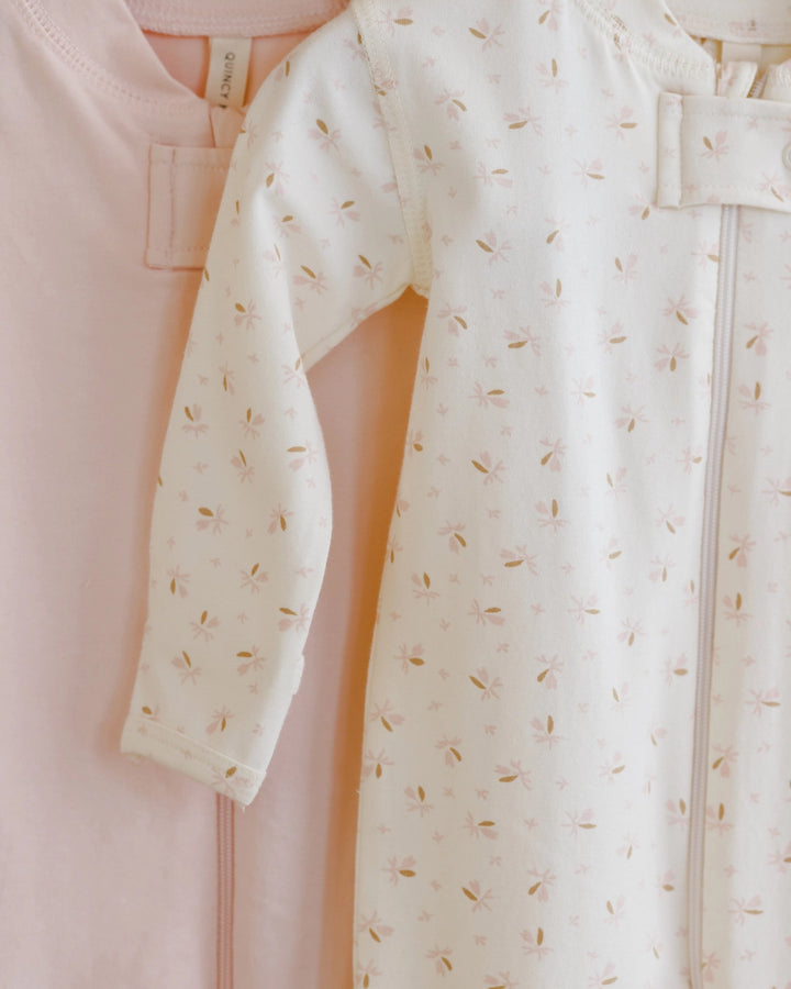 LONGSLEEVE ZIP SLEEPER - FLEUR