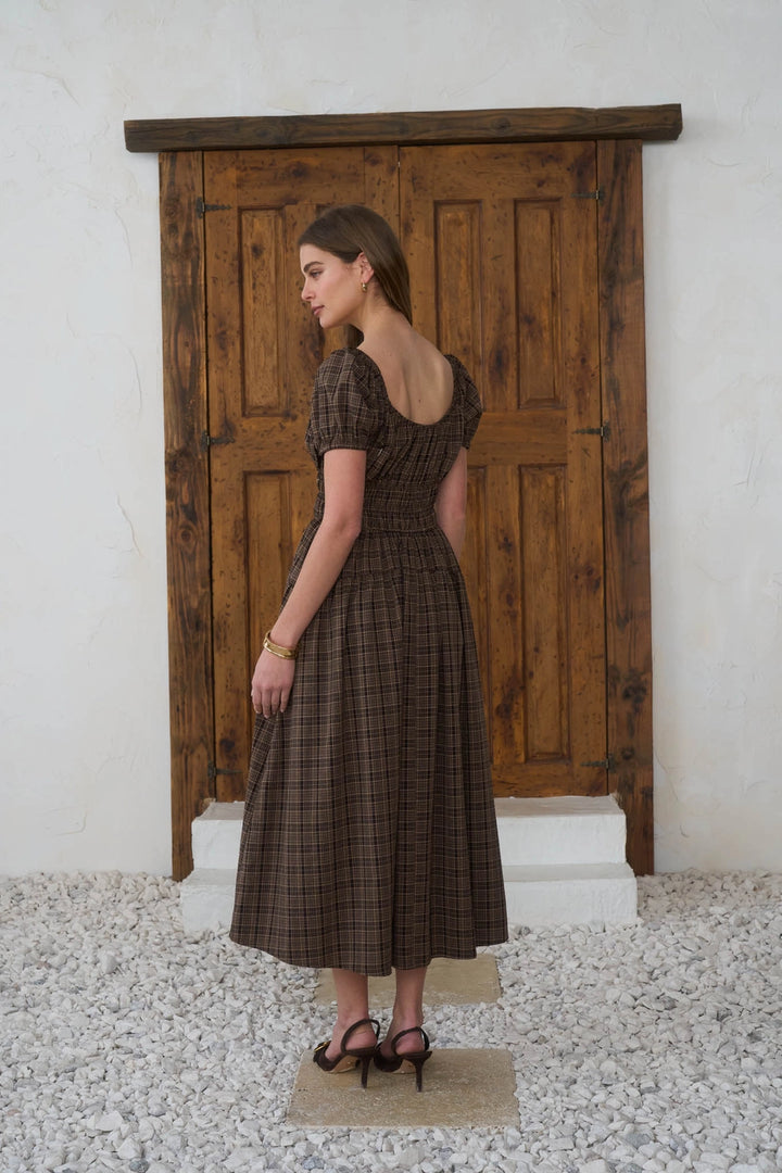 FLUTTER MIDI DRESS