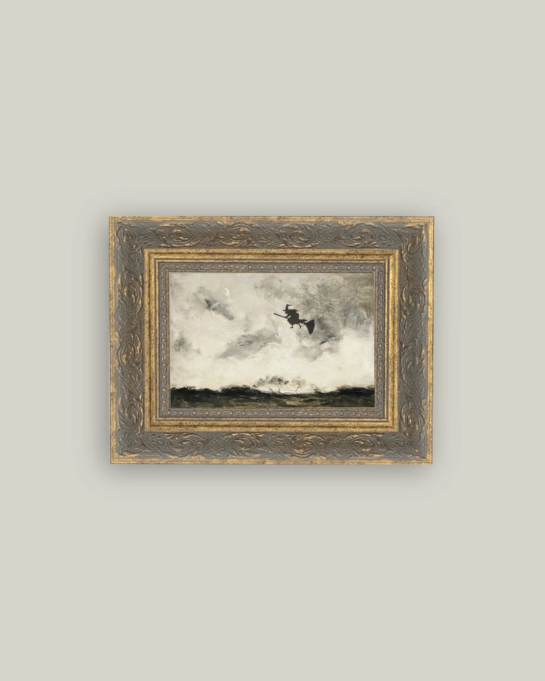 FLYING WITCH FRAMED ART