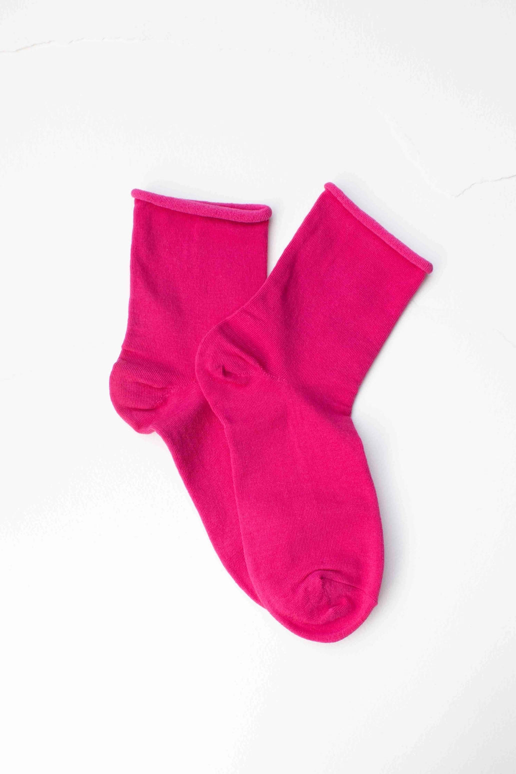 CLASSIC CREW SOCK - FUCHSIA