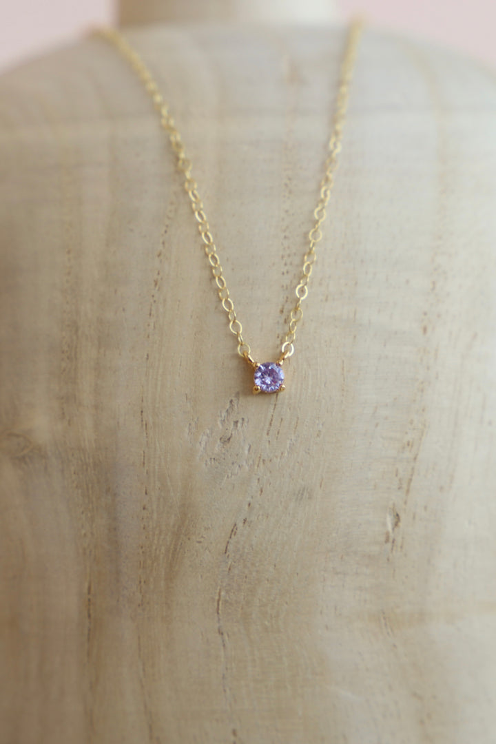 DAINTY AMETHYST NECKLACE