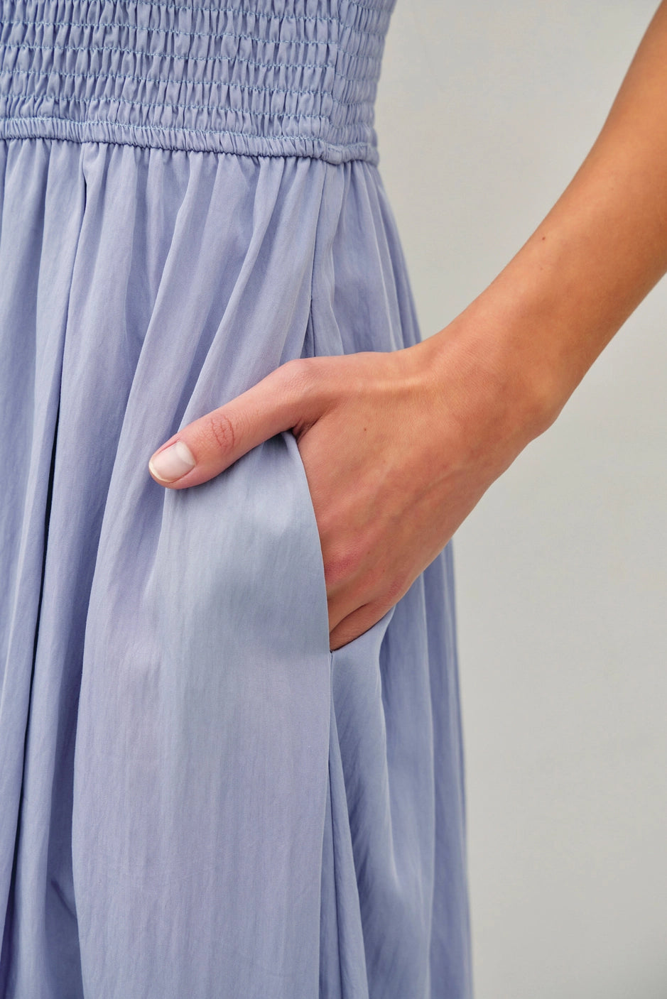 GEO SMOCKED DRESS