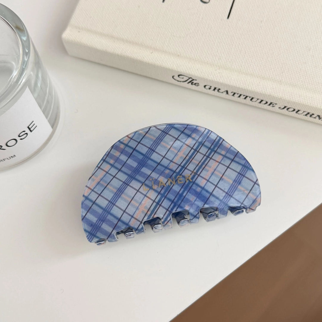 HALF CIRCLE CLAW CLIP - BLUE
