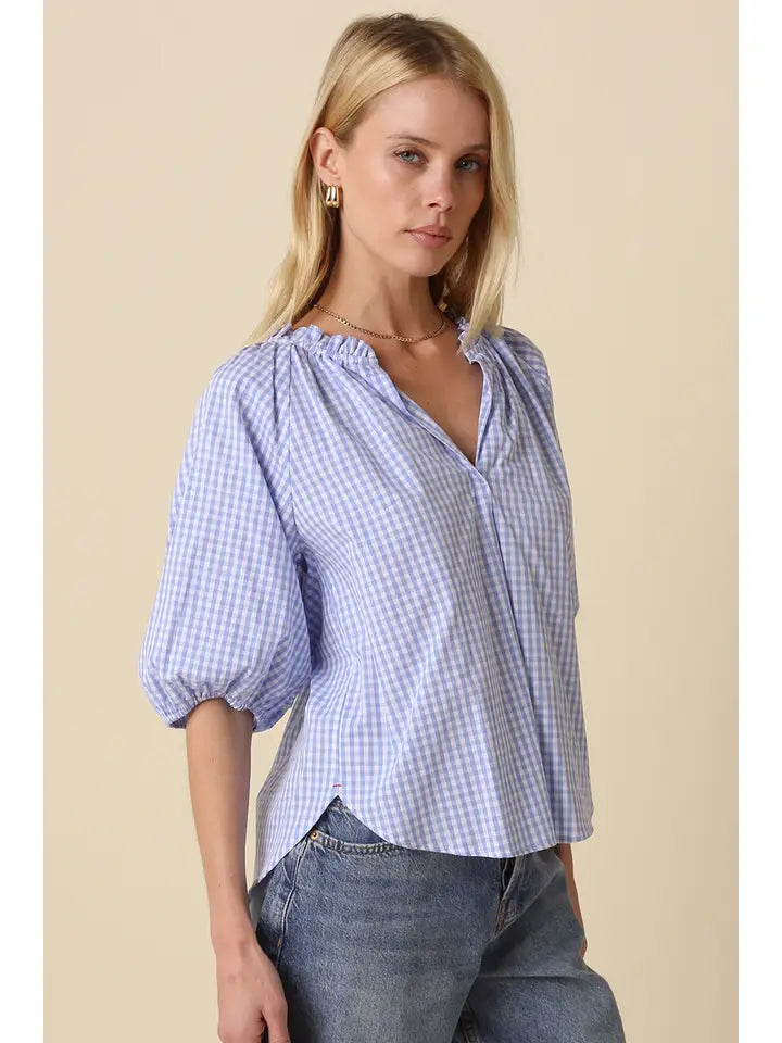 HAYLEE GINGHAM TOP