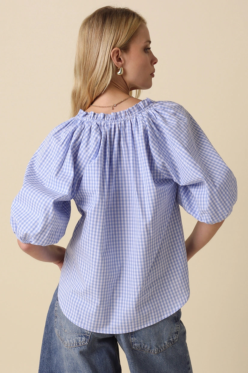 HAYLEE GINGHAM TOP
