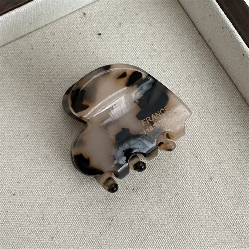 HEART CLAW CLIP - TORTOISE