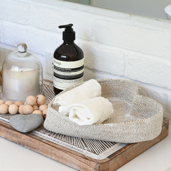 HEART WOVEN BASKET