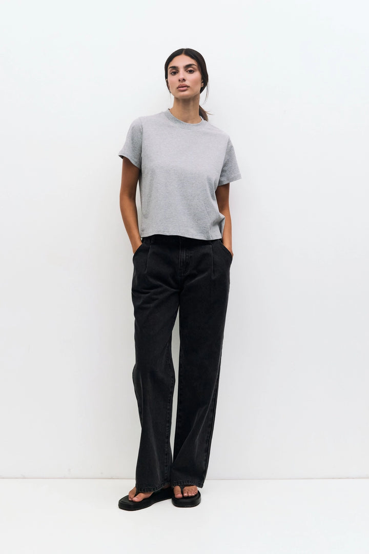 LANIE TOP - HEATHER GREY