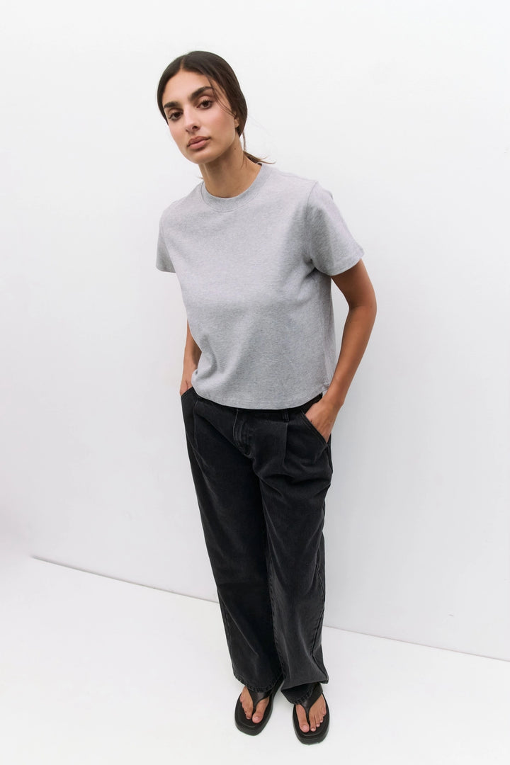 LANIE TOP - HEATHER GREY