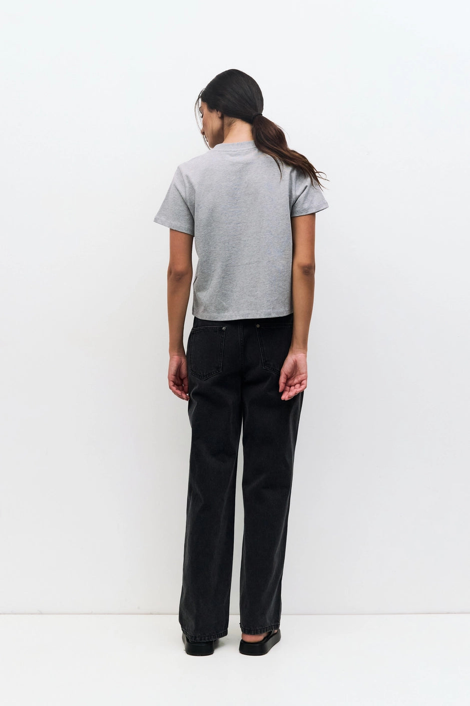 LANIE TOP - HEATHER GREY