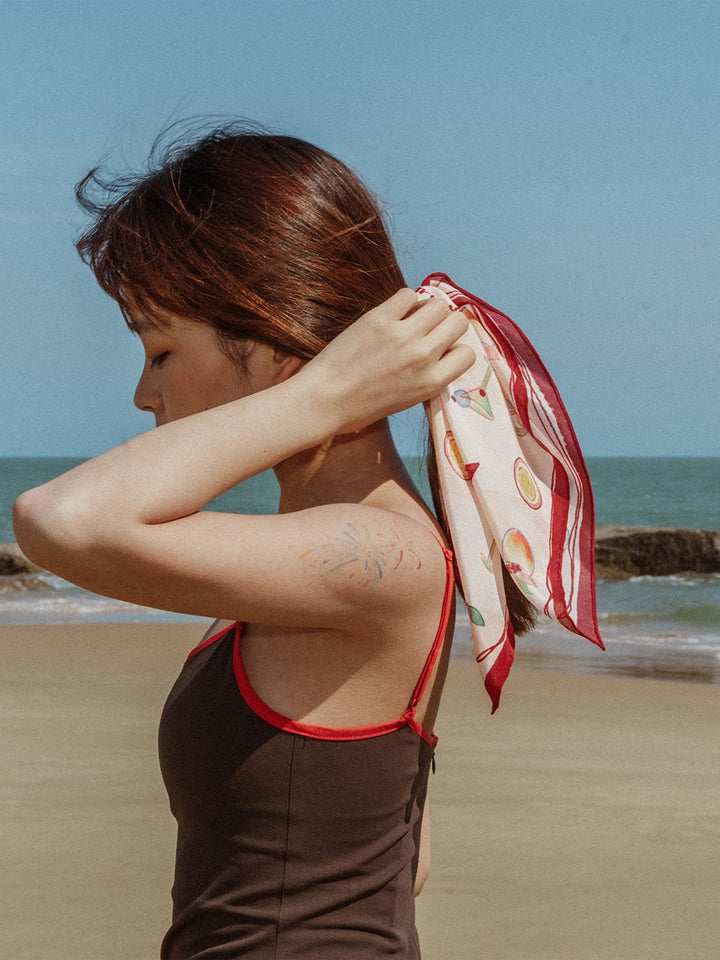 HAPPY HOUR SILK BANDANA