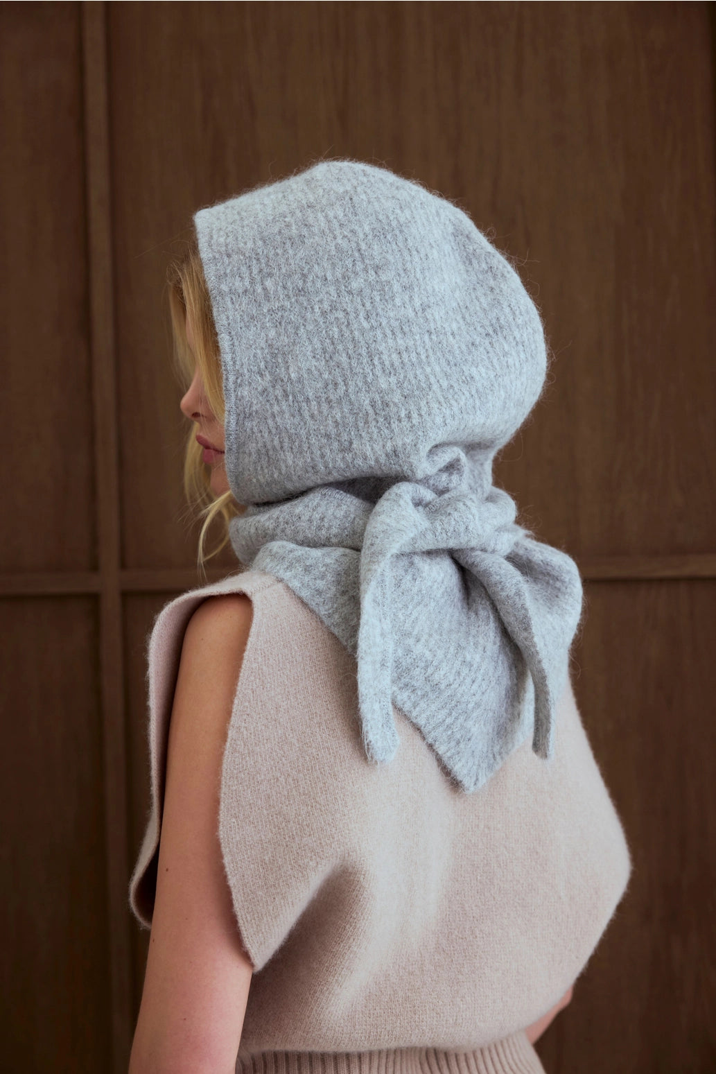 ALPACA HOODED SCARF
