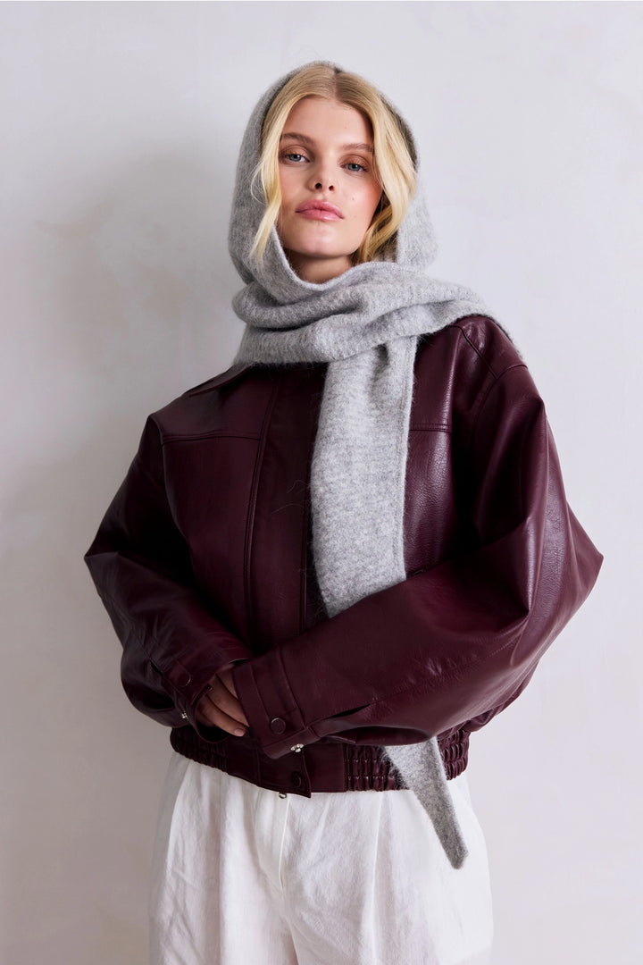 ALPACA HOODED SCARF