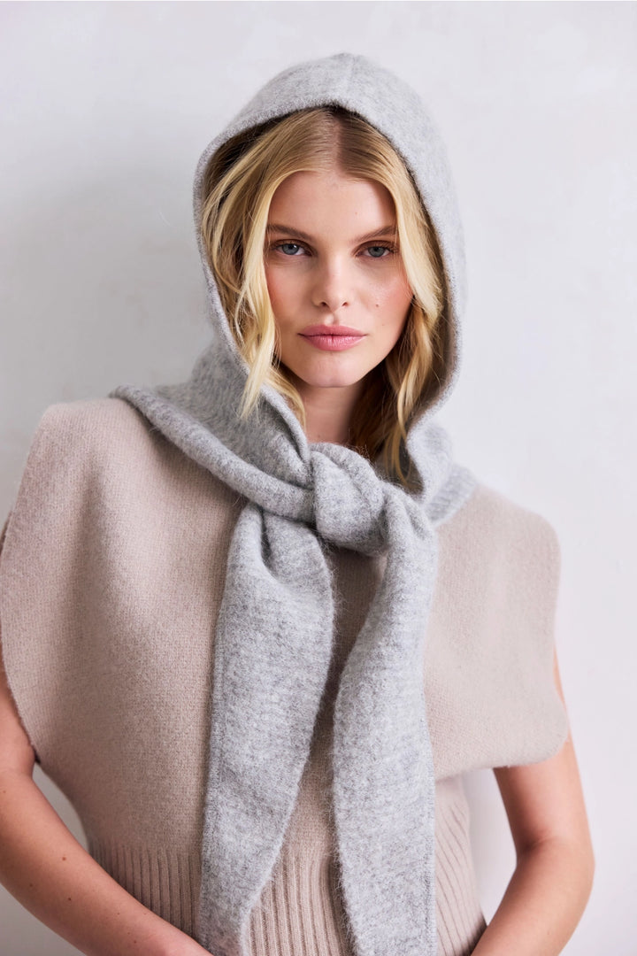 ALPACA HOODED SCARF
