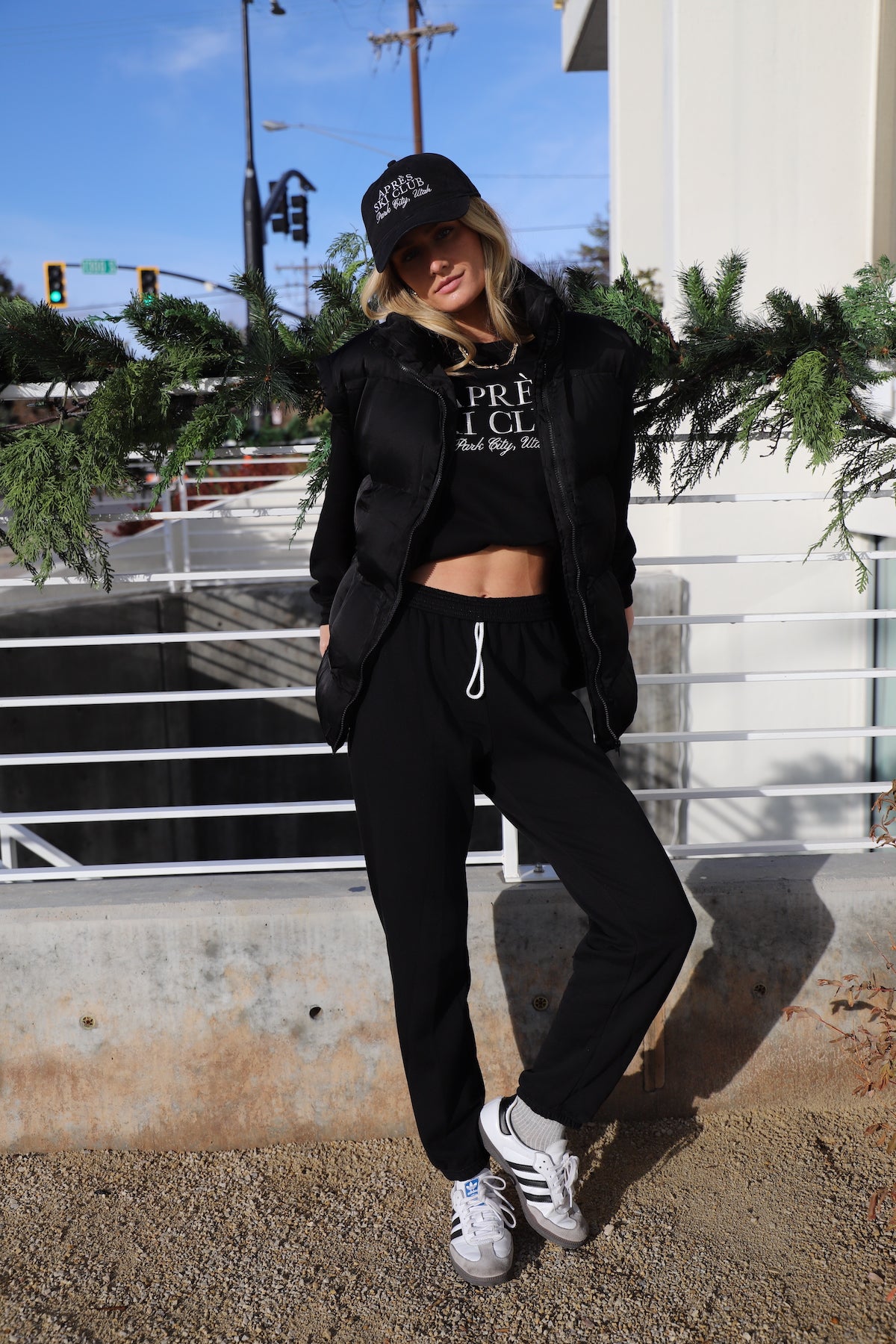 Black joggers style online