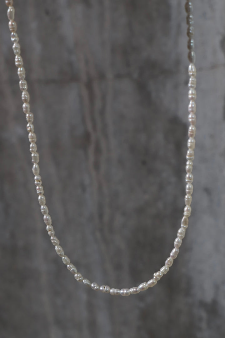 DEWDROP RICE PEARL NECKLACE