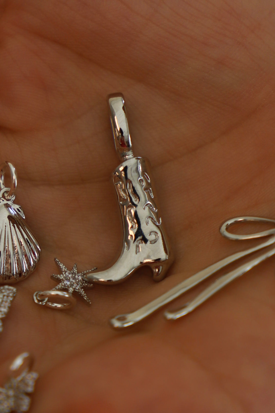 COWBOY BOOT CHARM WITH BAIL