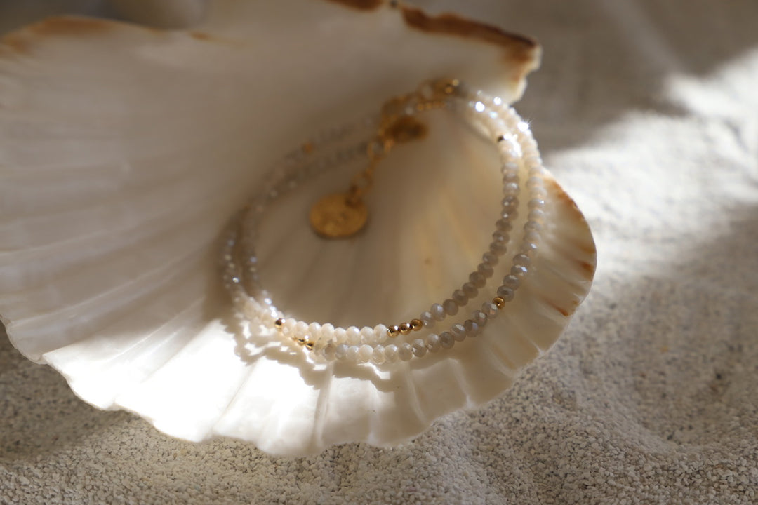 ALABASTER PETITE CRYSTAL DOUBLE WRAP BRACELET