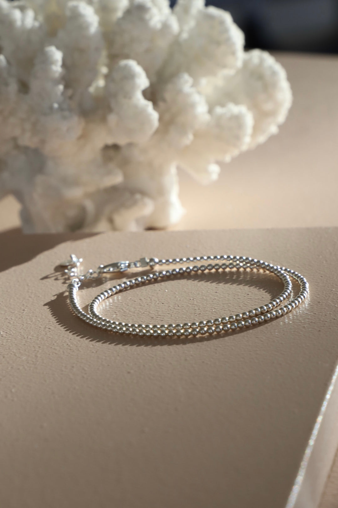 STERLING SILVER DOUBLE WRAP BRACELET