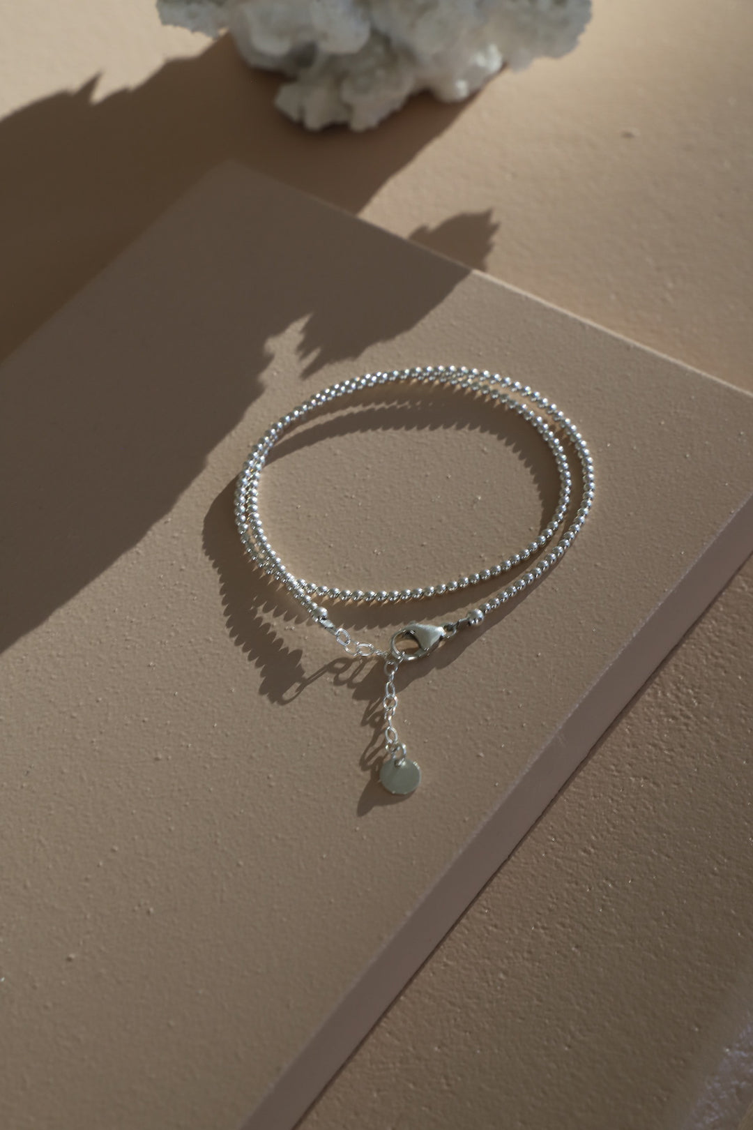 STERLING SILVER DOUBLE WRAP BRACELET