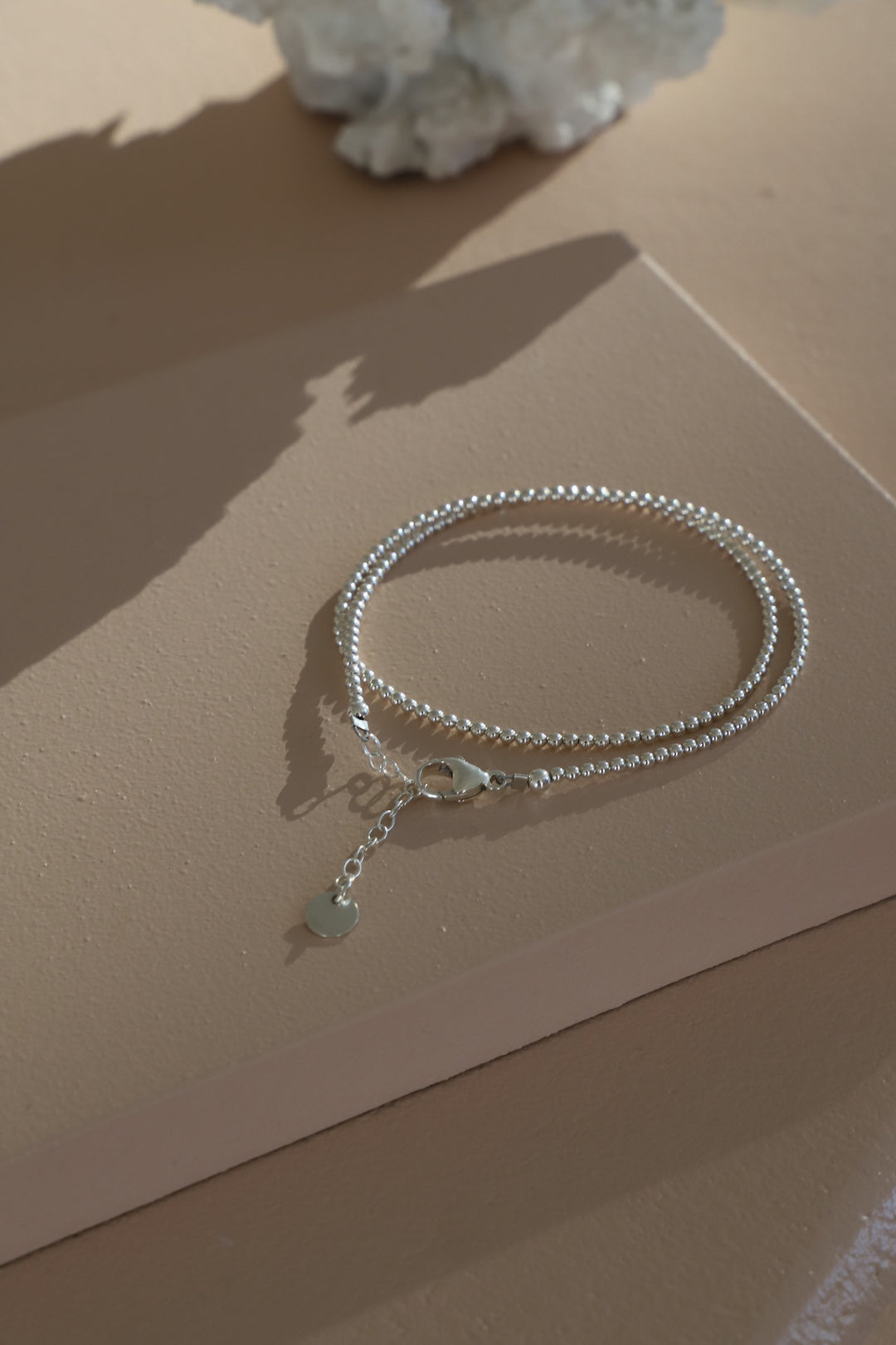 STERLING SILVER DOUBLE WRAP BRACELET