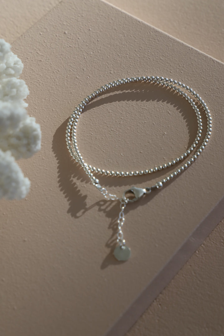 STERLING SILVER DOUBLE WRAP BRACELET