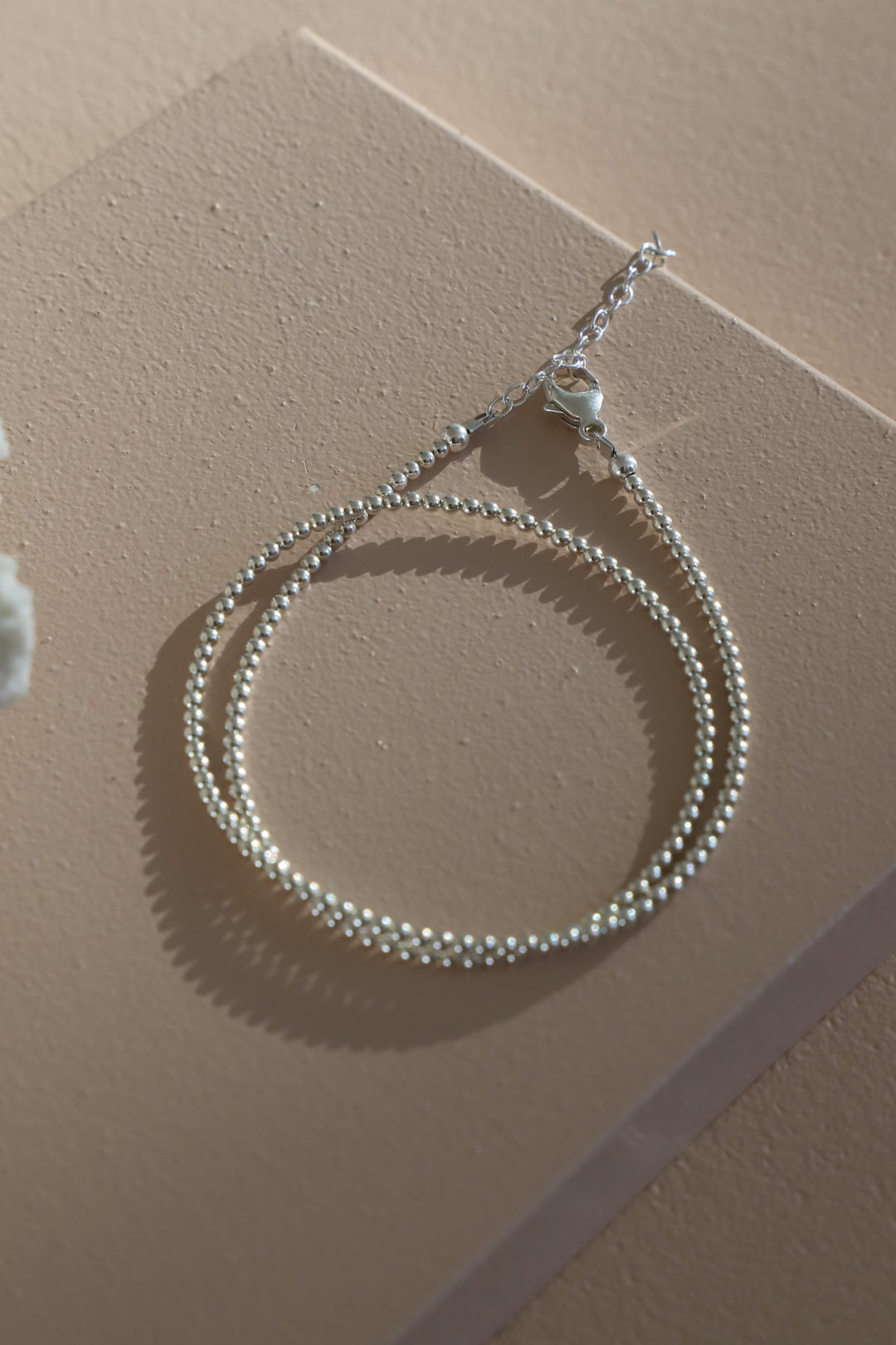 STERLING SILVER DOUBLE WRAP BRACELET