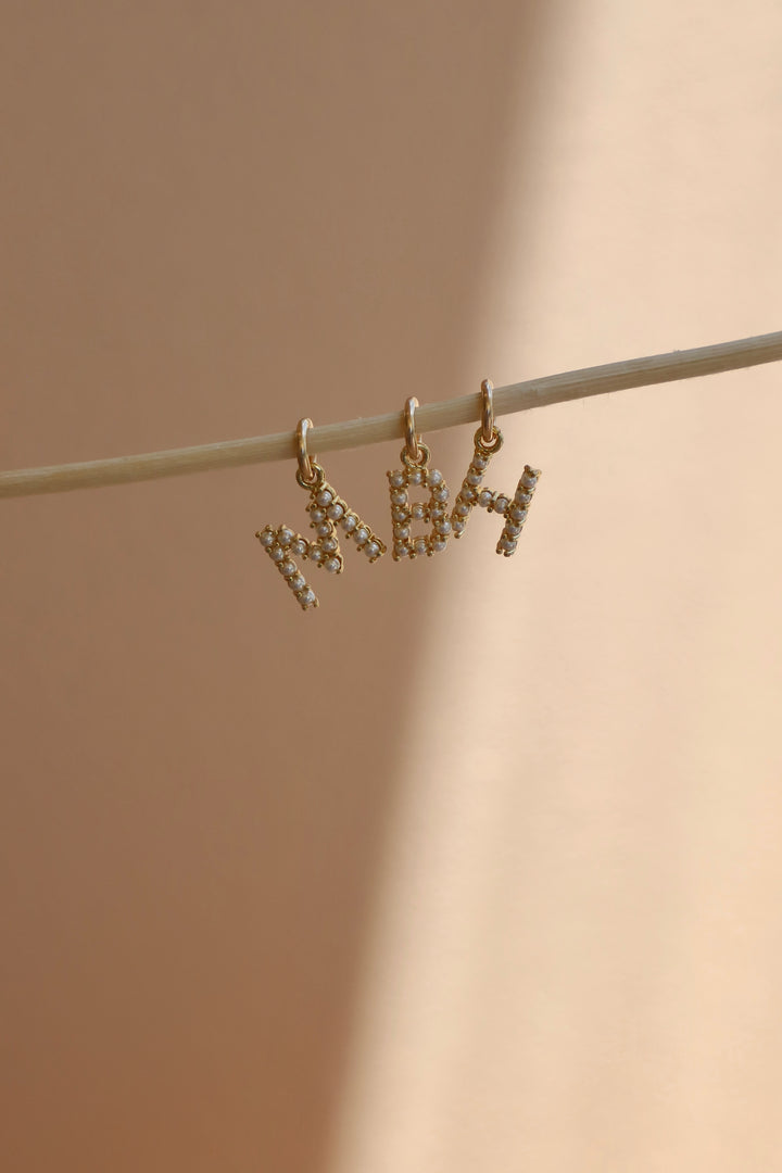 PEARL INITIAL CHARM