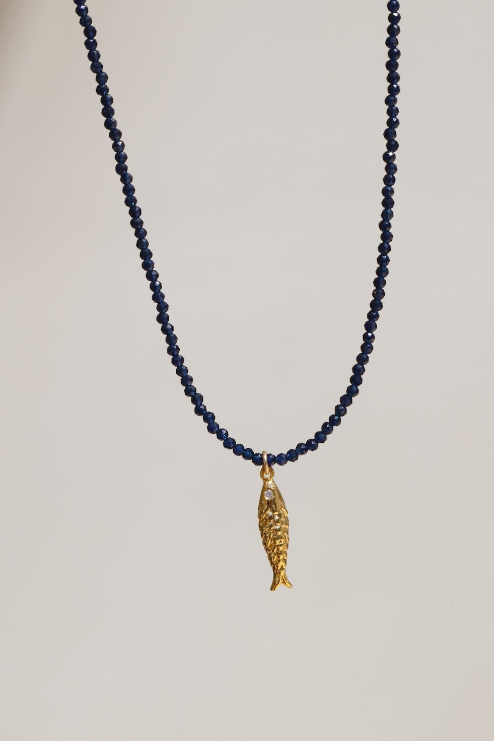 THE SUMMER LUCK NECKLACE- NAVY