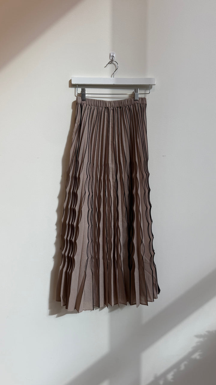 PLEATED MIDI SKIRT