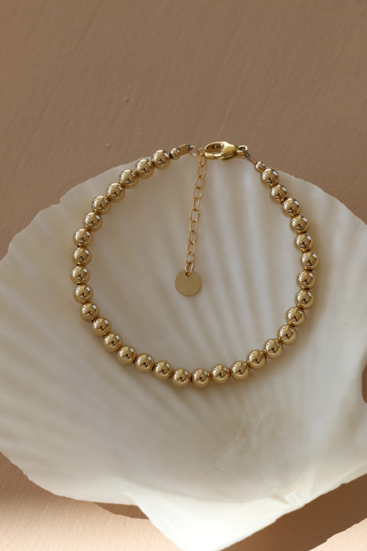 GOLD FILLED BEADED BRACELETS