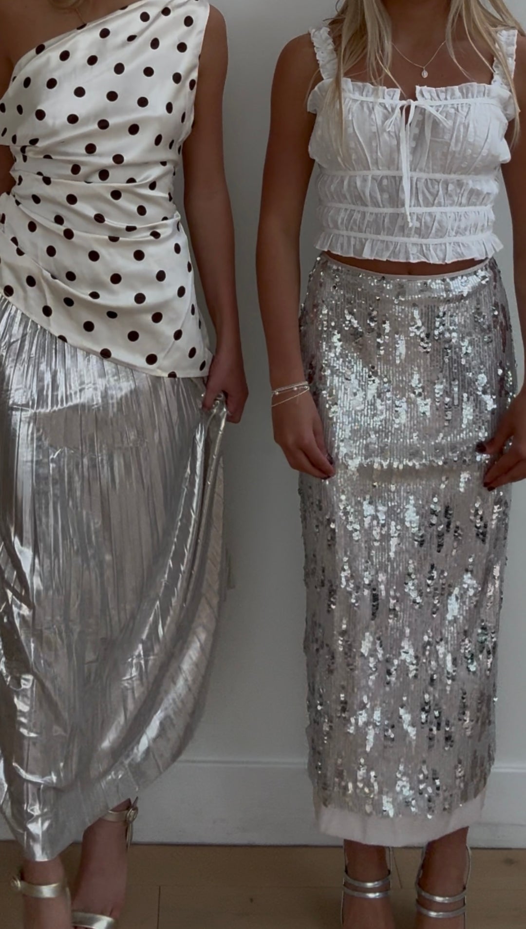 ALESSANDRA METALLIC SKIRT