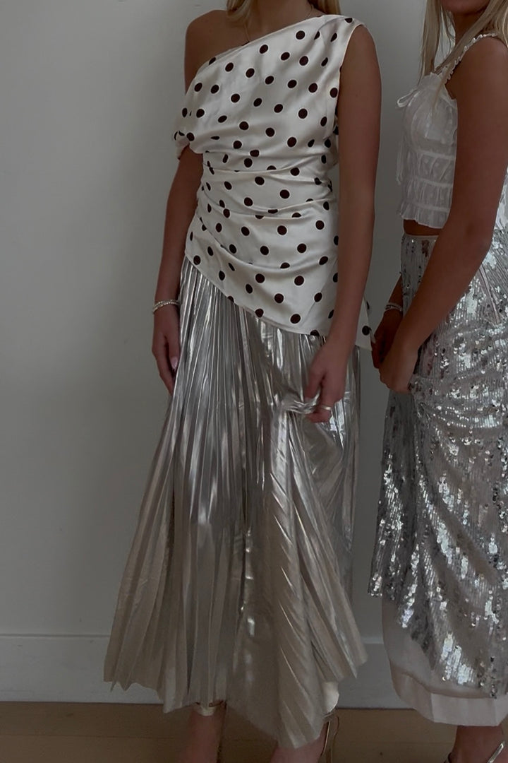 ALESSANDRA METALLIC SKIRT