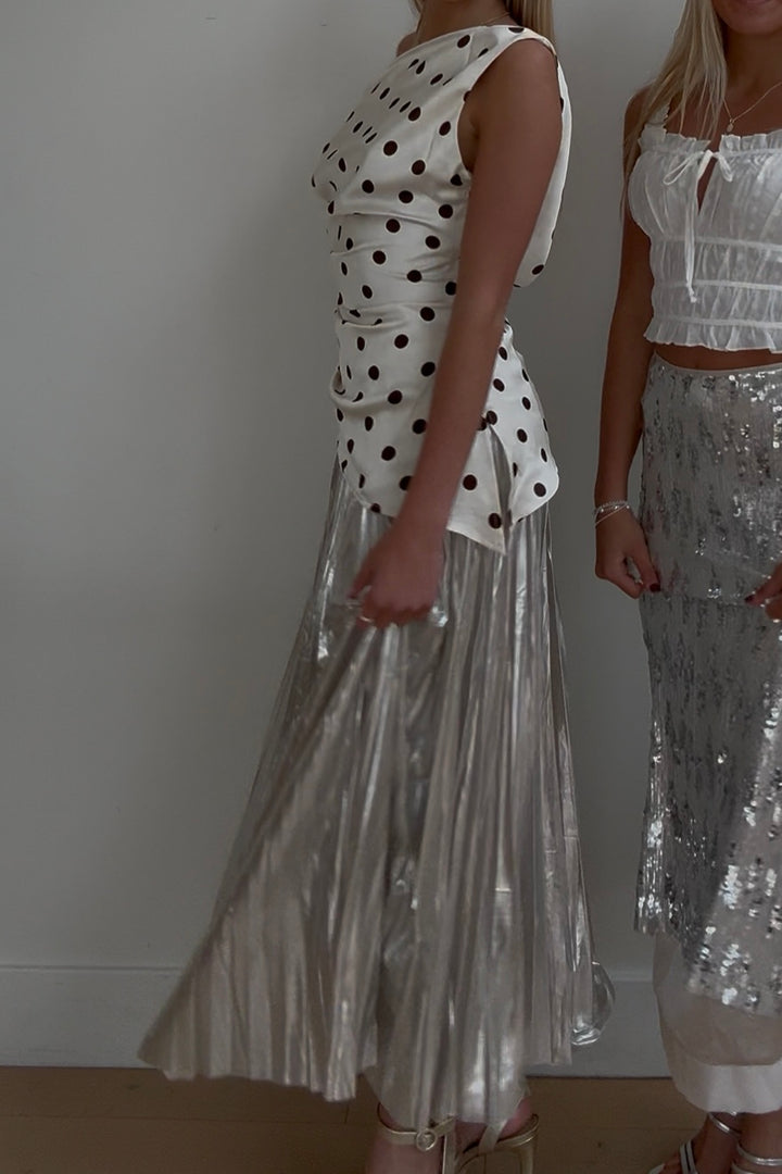 ALESSANDRA METALLIC SKIRT