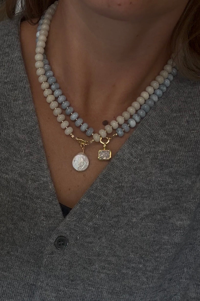 THE COLLECTOR NECKLACE- SKY BLUE
