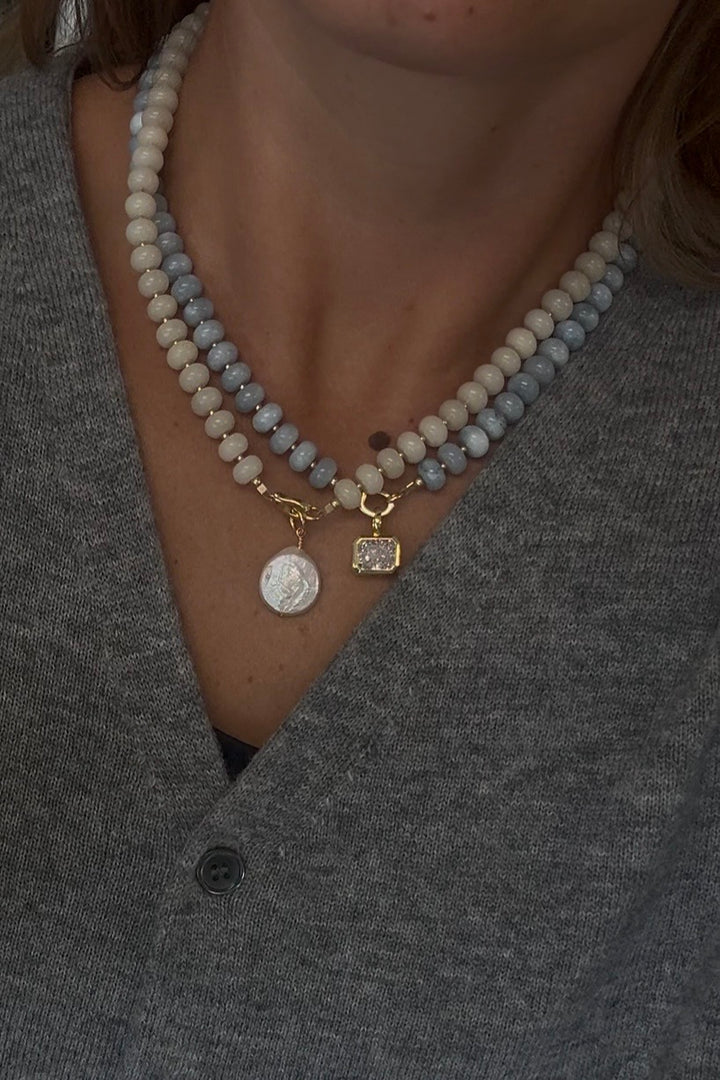 THE COLLECTOR NECKLACE- SKY BLUE