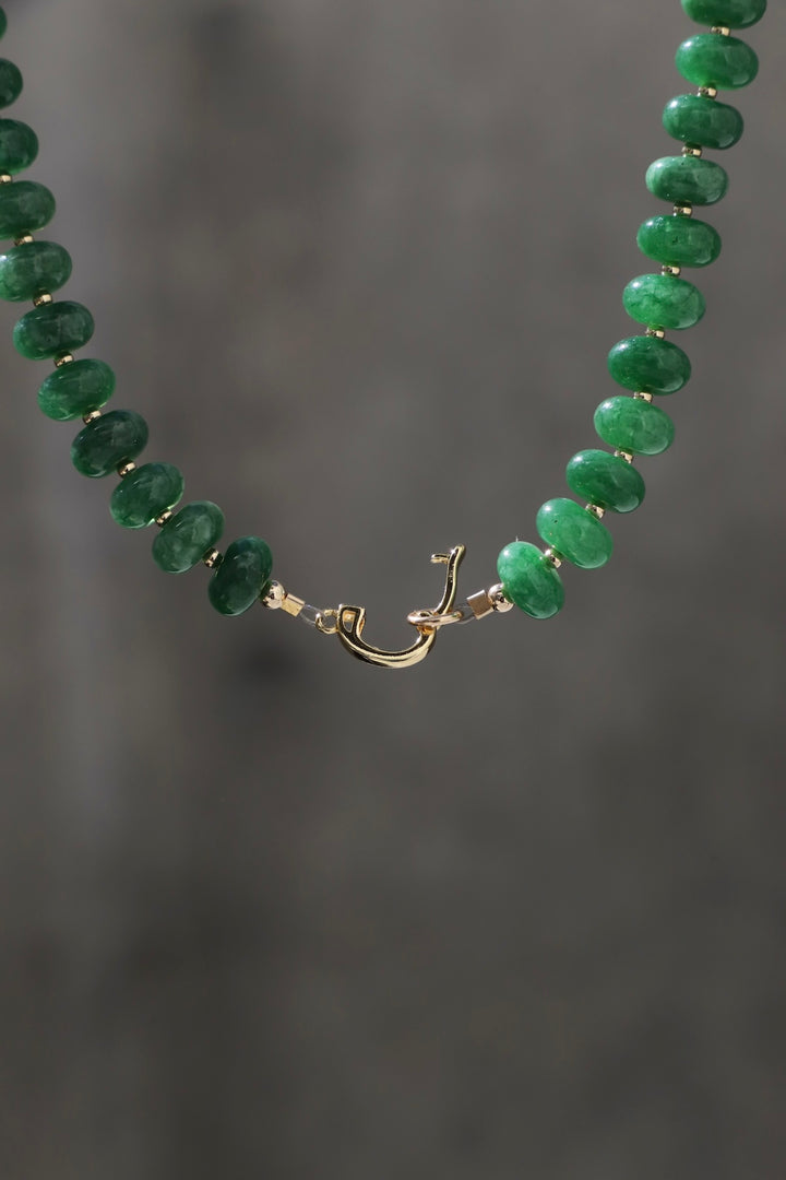 THE COLLECTOR NECKLACE- FOREST GREEN