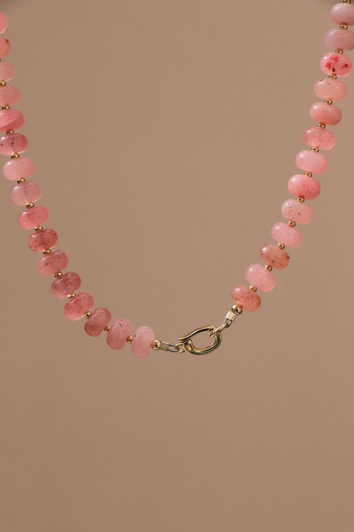 THE COLLECTOR NECKLACE- PINK JADE