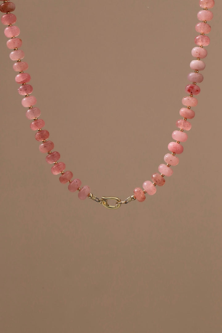 THE COLLECTOR NECKLACE- PINK JADE