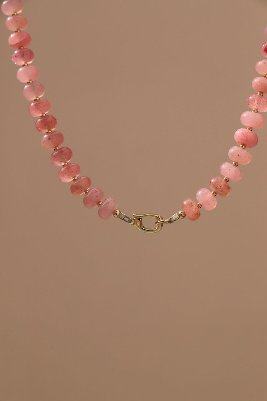 THE COLLECTOR NECKLACE- PINK JADE