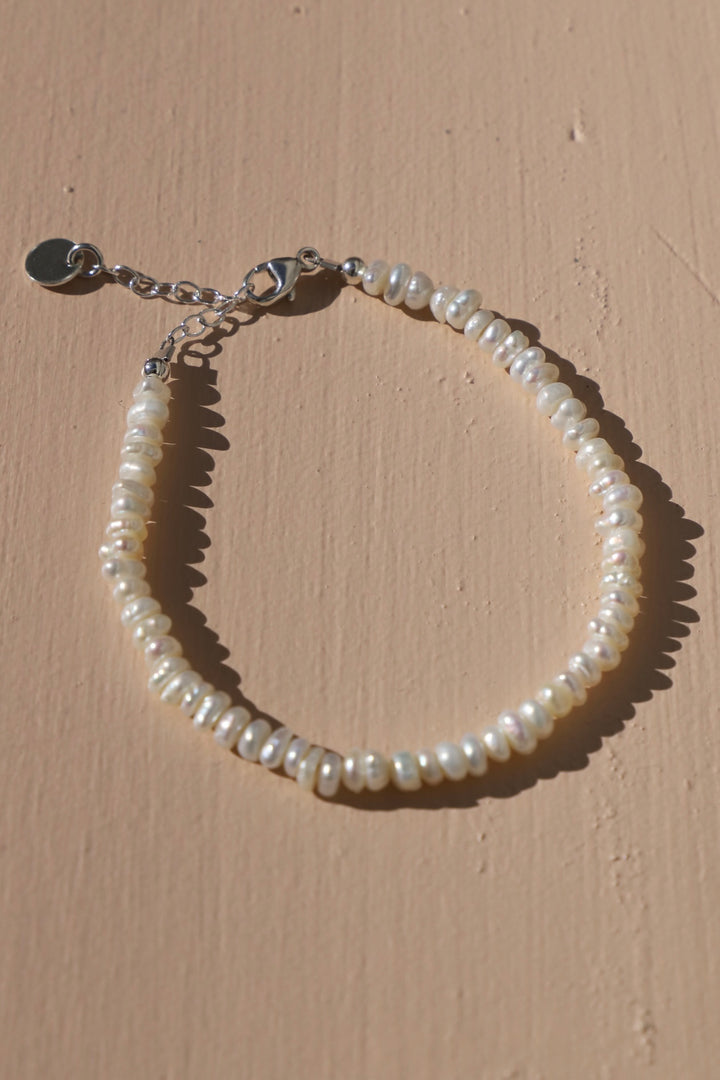 GRACE PEARL BRACELET - STERLING SILVER